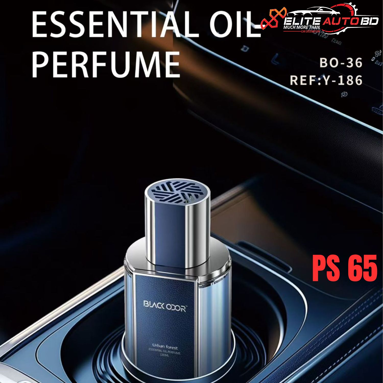 "Black Odor Urban Forest Essential Oil Car Perfume | PS 65 | Elite Auto BD