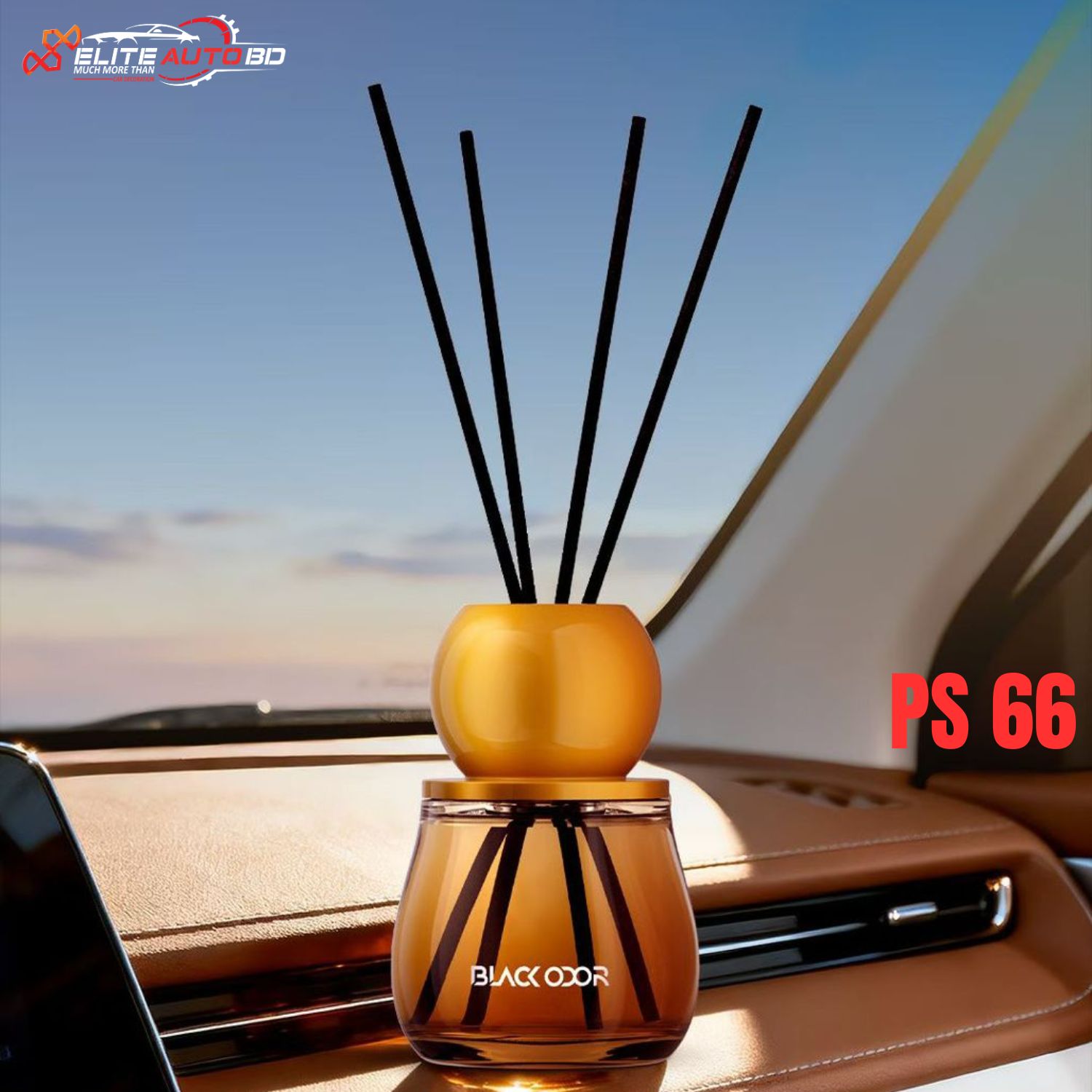 Black Odor PS 66 Car Air Freshener Diffuser | Shop Best Auto Scents & Odor Eliminators Online at | PS 66 | Elite Auto BD