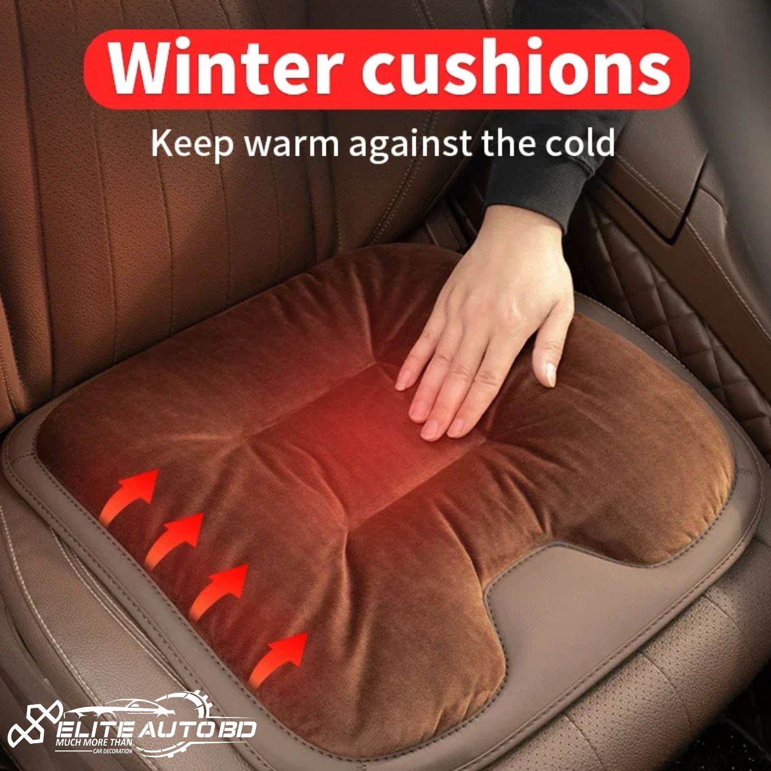 Car seat cushions, Seat Pads Breathable Car Interior Seat Cushion Anti Scratch, Sweat, Water, Dust (1 Piece) | Seat Cushion | Elite Auto BD