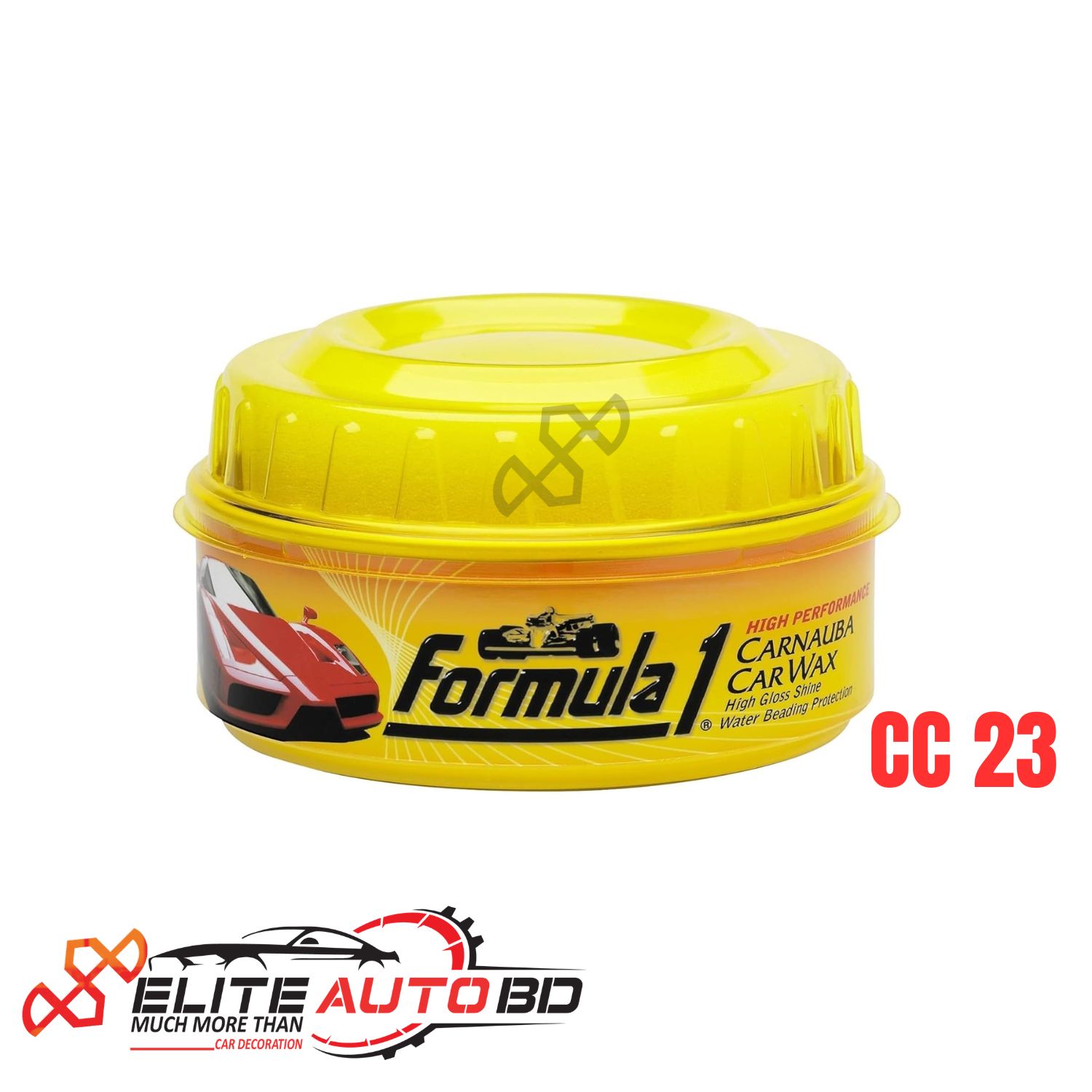 Formula1 Carnauba Car Wax Paste: High Gloss Shine & Long-Lasting Water Beading Protection | Formula1 | CC 23 | Elite Auto BD.