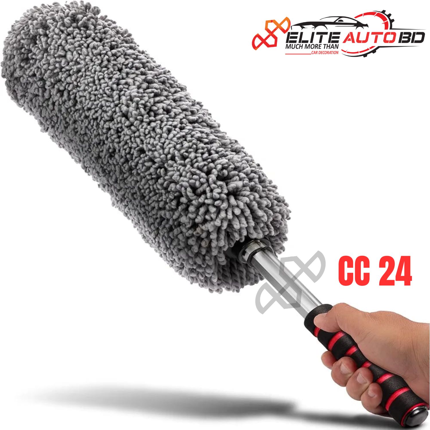 Relentless Drive Microfiber Car Duster with Extendable Handle | Scratch-Free Exterior & Interior Cleaning Tool | CC 24 | Elite Auto BD.