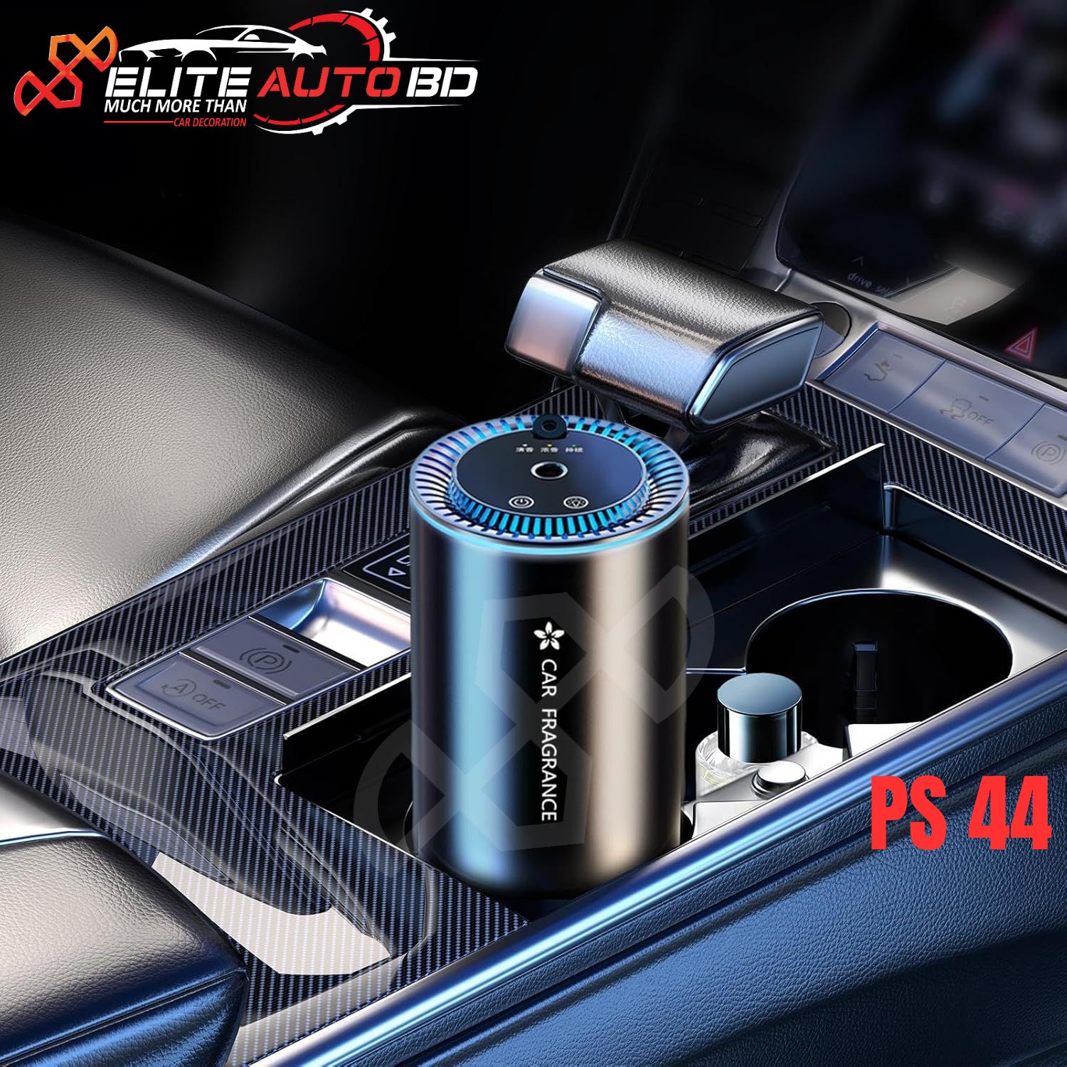 Smart Car Air Freshener Diffuser: Automatic Activation & Standby, Rechargeable Essential Oil Aroma Diffuser with Starry Sky Projection | PS 44|  Elite Auto BD.