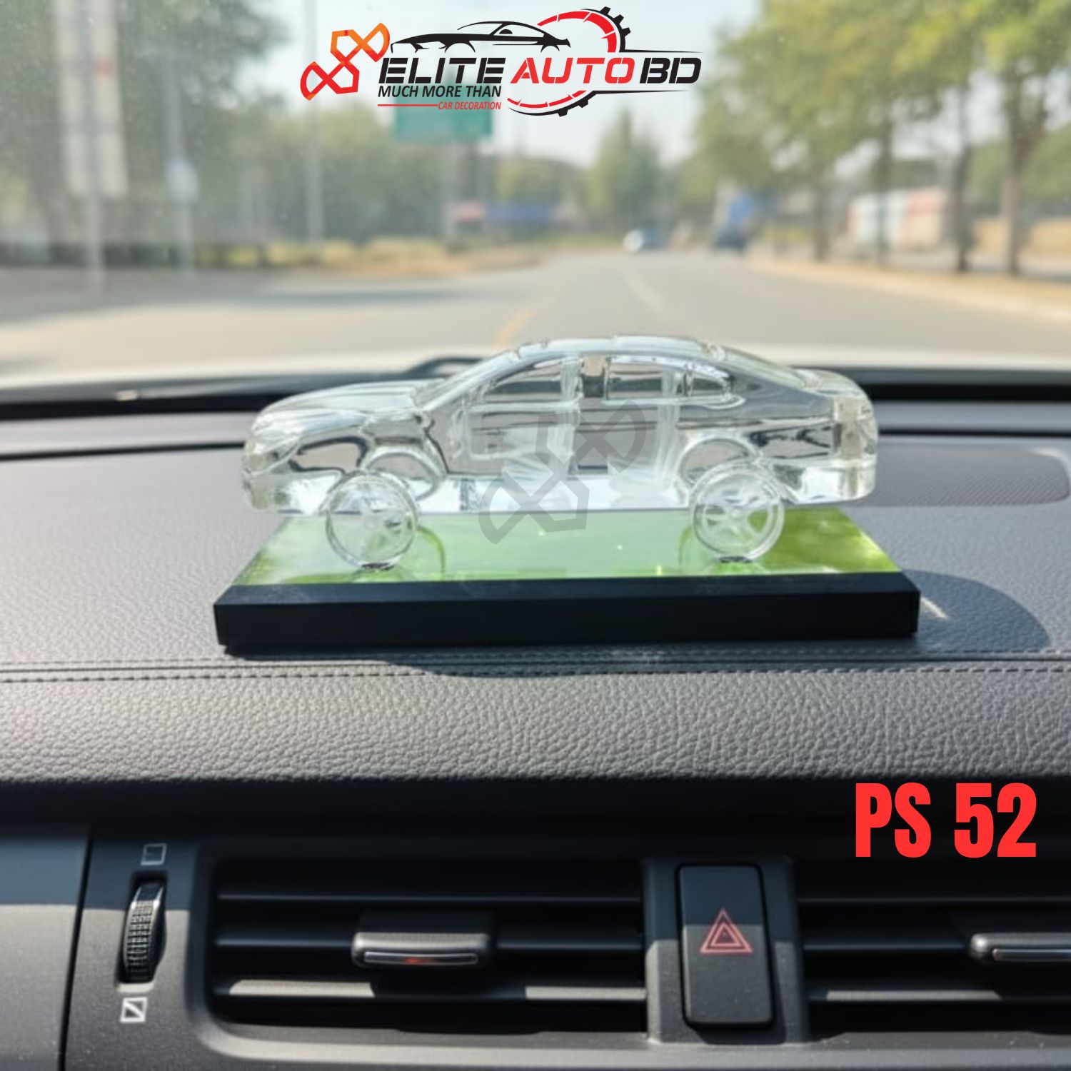Dashboard 3D crystal car model, K9 crystal car figurine gift, personalized crystal car decor | PS 52 | Elite Auto BD.