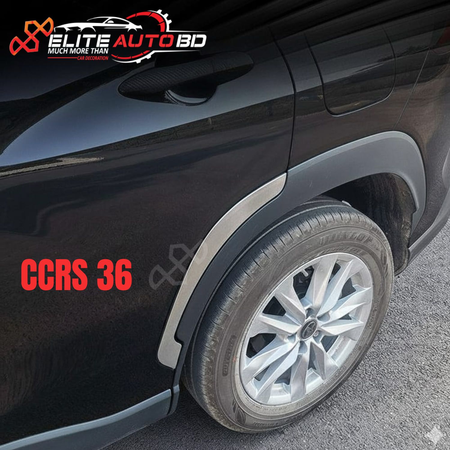 Toyota Corolla Cross Fender Flare: Rear Wheel Eyebrow Arch Trim Cover (2022-2024 Models) |  Accessories | CCRS 36 | Elite Auto BD