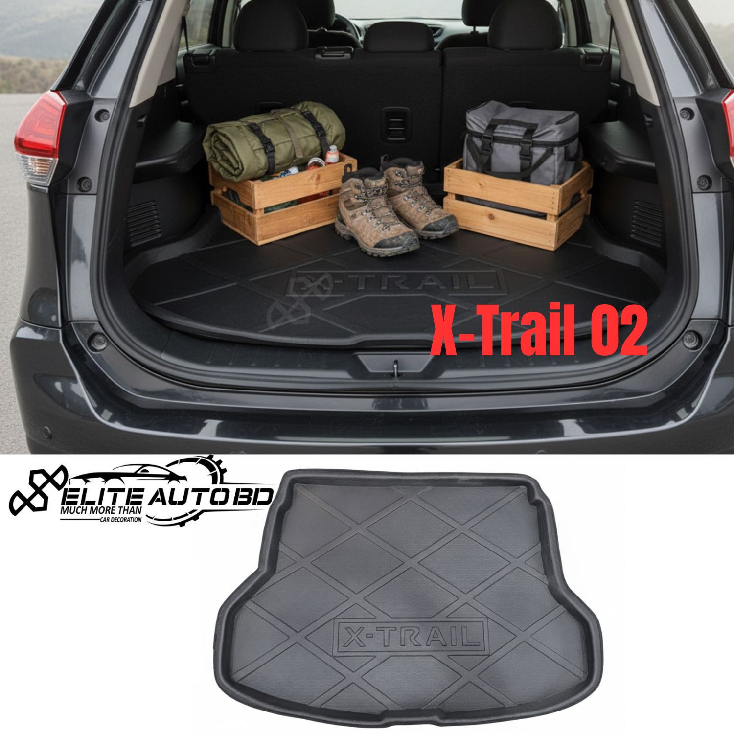 Nissan X-Trail Cargo Liner | All-Weather Trunk Mat & Boot Protector | X-Trail | Elite Auto BD