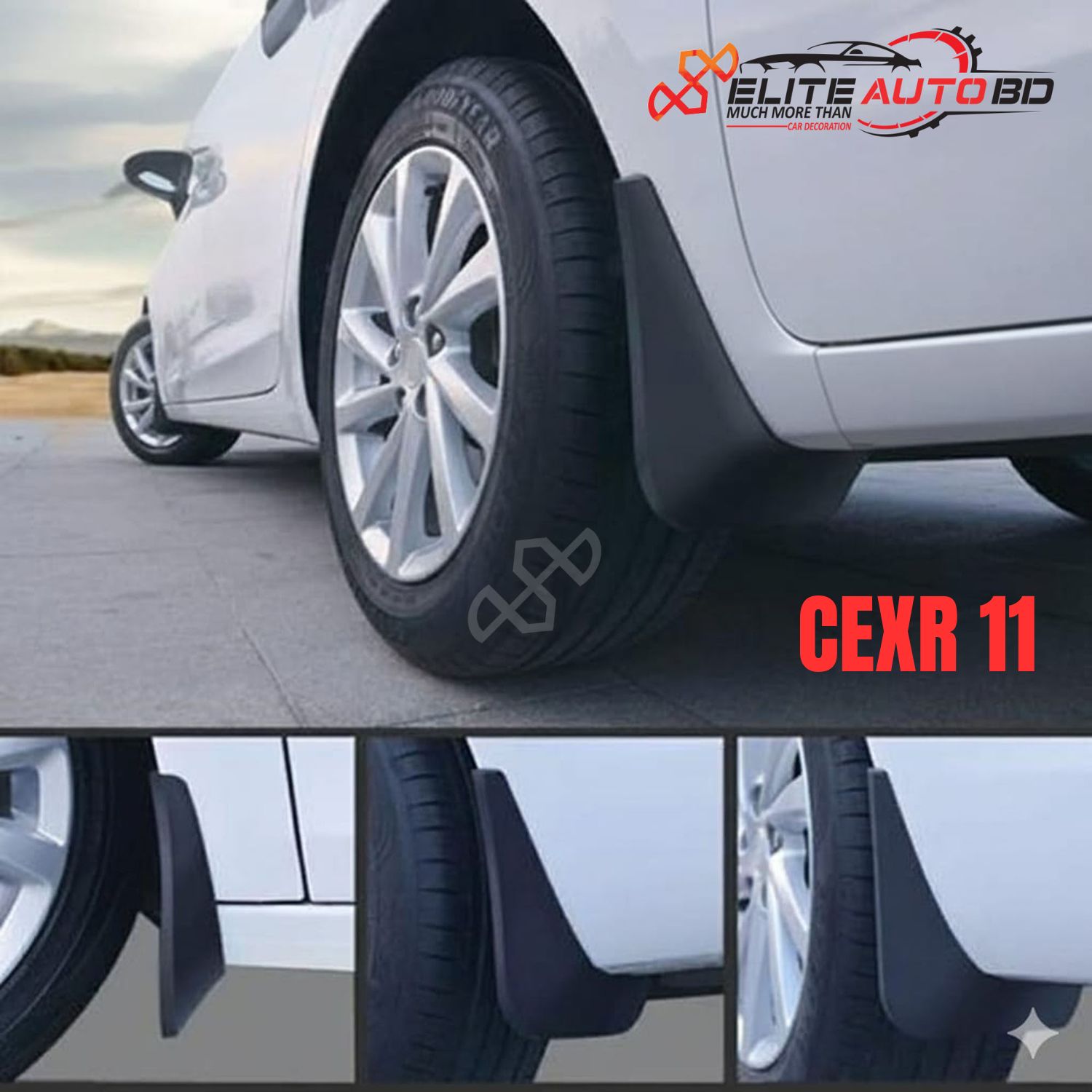 Car Mudguard – Best Flexible Mud Flaps to Guard Against Dirt and Debris | CEXR 11 |  Elite Auto BD