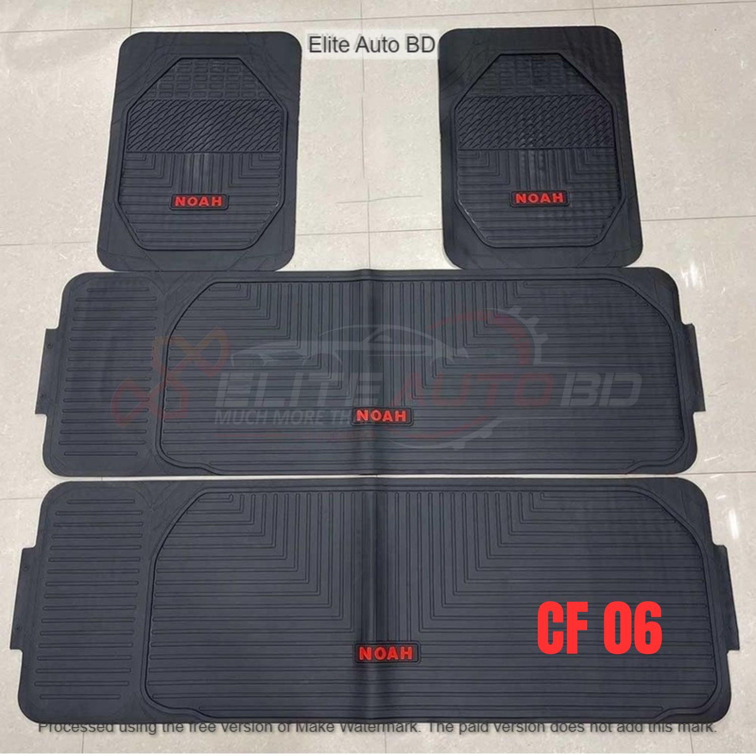 Toyota NOAH/Esquire Premium Car Floor Mats – All-Weather, Custom Fit, Anti-Slip (Full Set) | Noah | Esquire | Voxy | CF 06 | Elite Auto BD