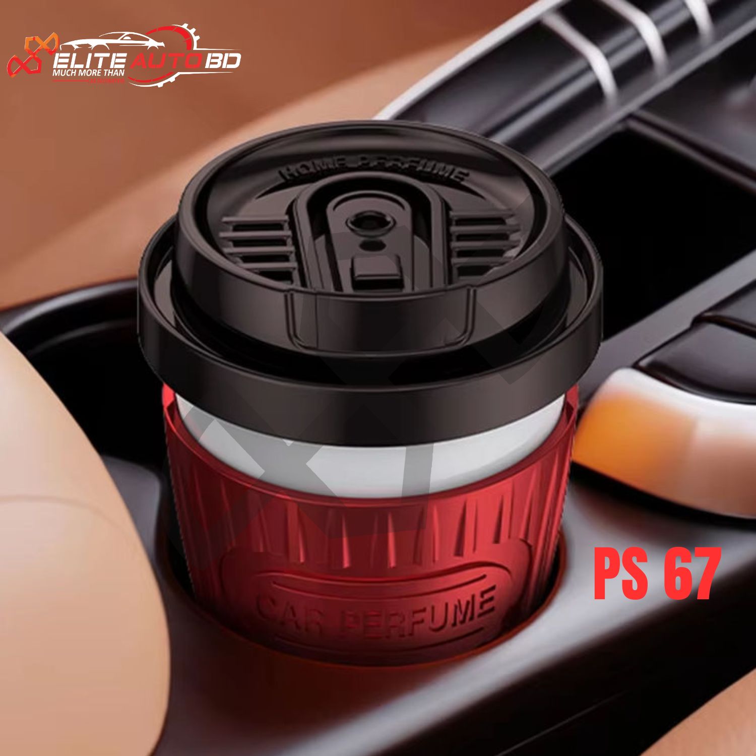 Elite Auto BD Coffee Scented Car Perfume | Luxury Dashboard Air Freshener for Men & Women | High-End Car Accessories BD | PS 67 | Elite Auto BD