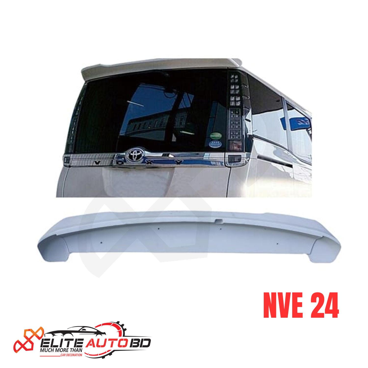 Toyota Noah Voxy Rear Roof Wing Spoiler (2013-2020) – Premium ABS Car Styling at | NVE 24  | Elite Auto BD