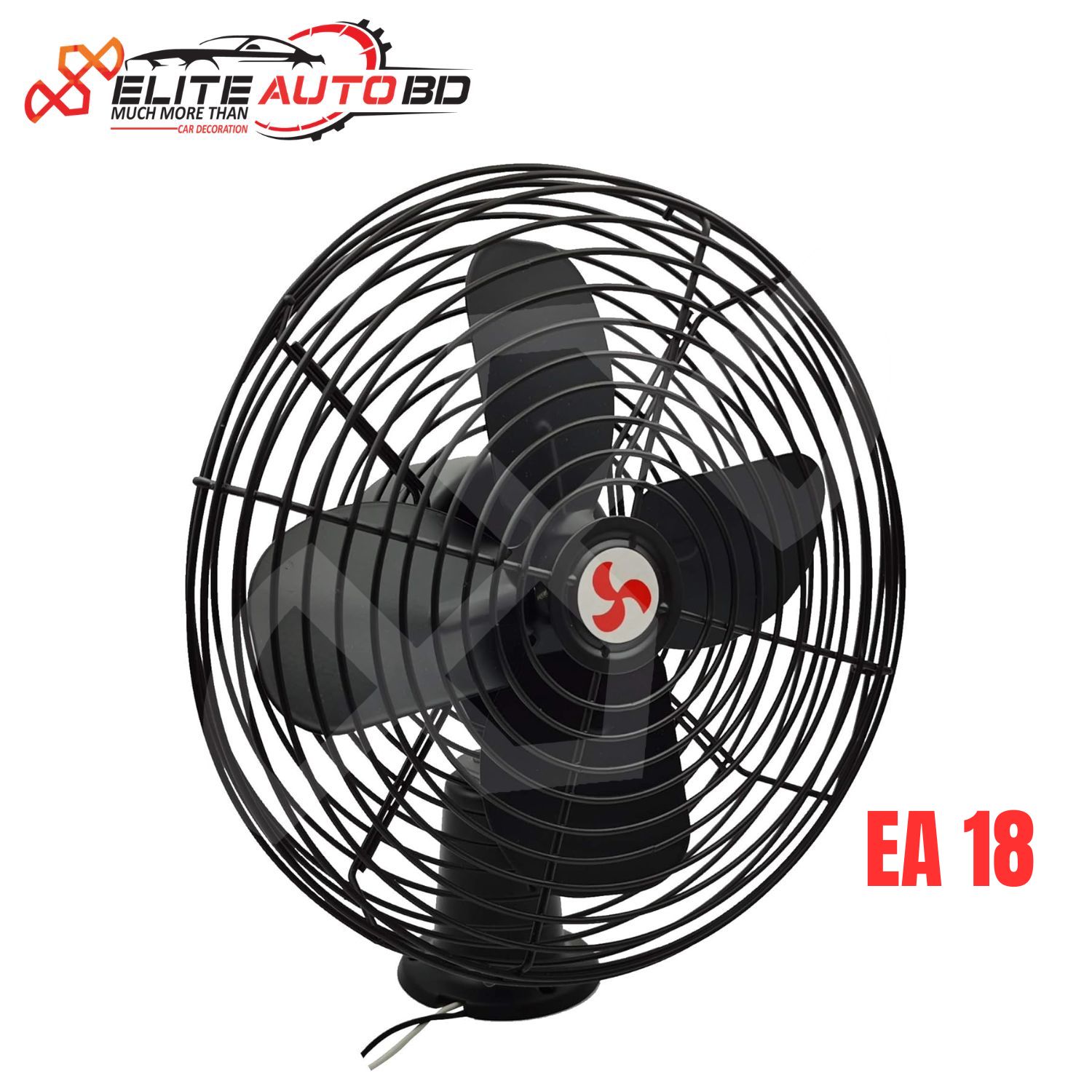 Homdec 12V RV Cooling Fan 8.75-inch - Heavy Duty Black Metal 2-Speed Car & Truck Fan | EA 18 | Elite Auto BD
