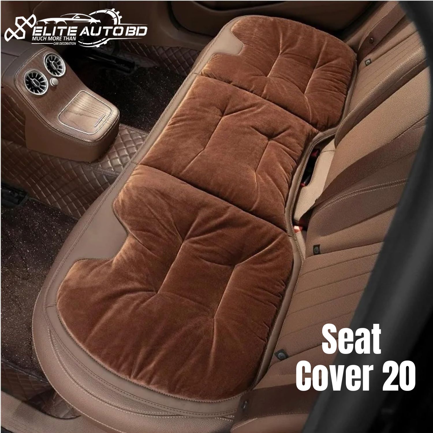 Car Seat Cushion Protectors Flannel Winter Warm Anti Slip Rear Seat Soft Pad (1 Piece) | Seat Cushion |  Seat Cover 20 | Elite Auto BD
