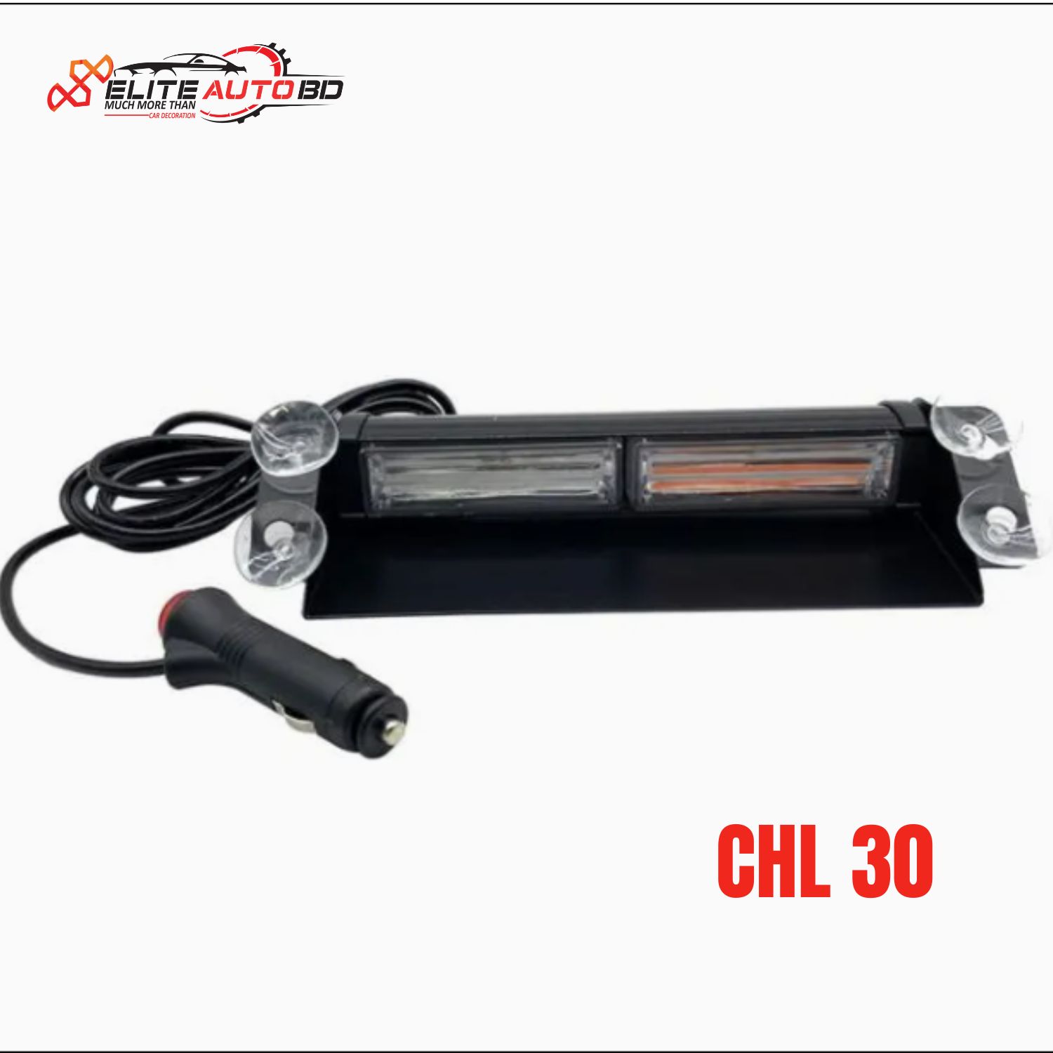 LED Car Dashboard Strobe Light – Red & Blue Emergency Warning VIP Flashing Light for Windshield | CHL 30 |  Elite Auto BD