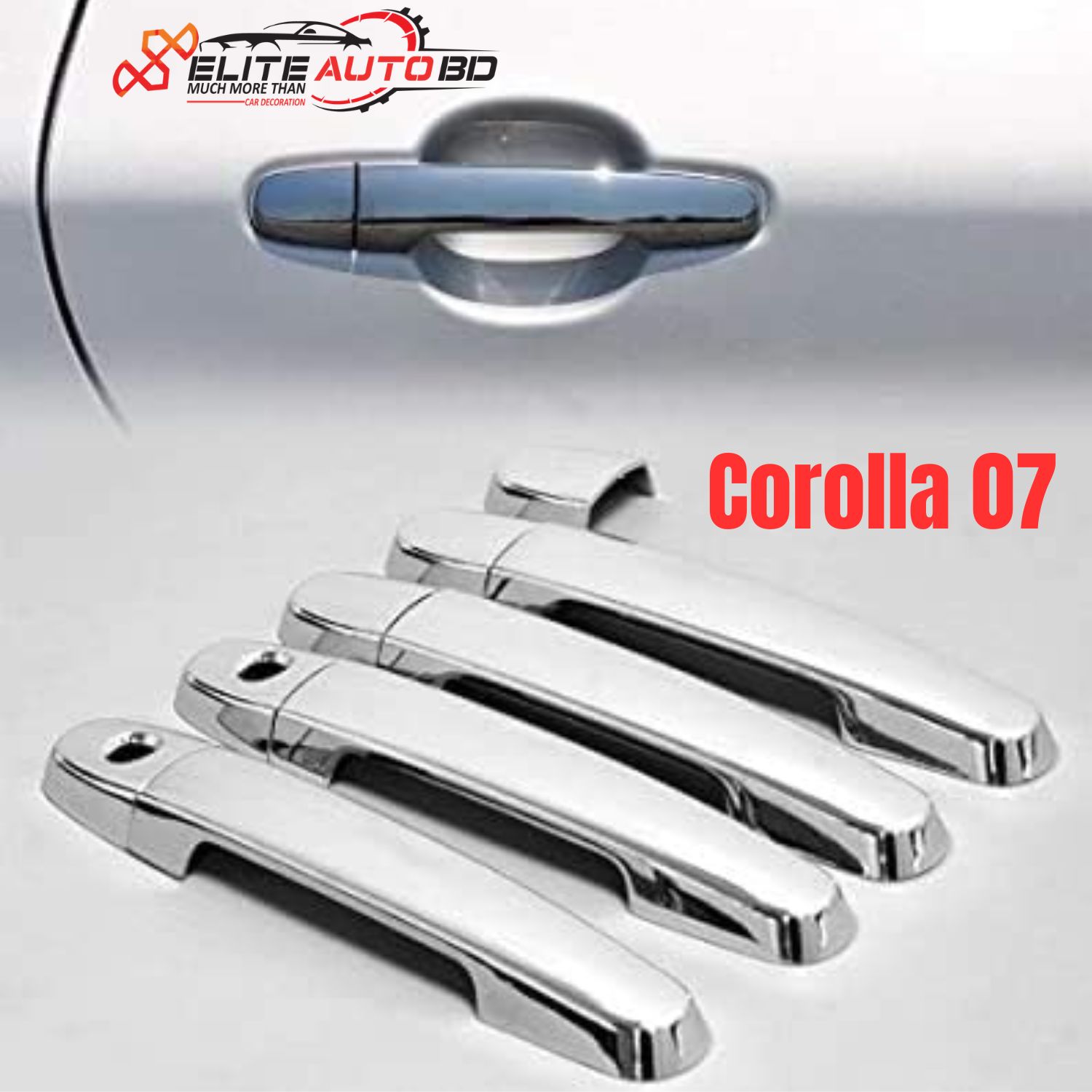 Toyota Corolla 2007-2013 Chrome Door Handle Covers – Premium ABS Exterior Trim (Set of 4) | COROLLA 07 |  Elite Auto BD