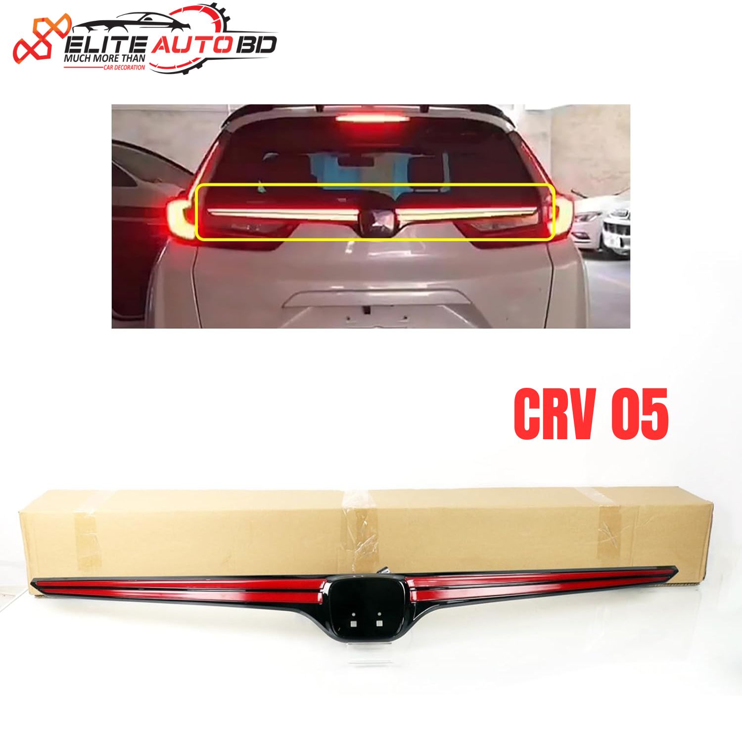 Premium LED Rear Trunk Tailgate Light Bar for Honda CR-V 2017-2022 | Honda CRV Accessories Bangladesh | CRV 05 | Elite Auto BD