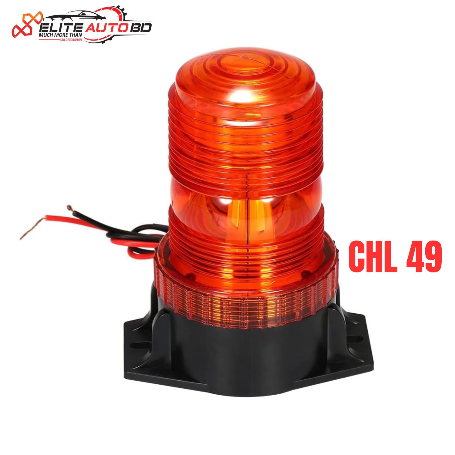 30-LED High Intensity Amber Emergency Strobe Light with Waterproof Base | CHL 49 | Elite Auto BD